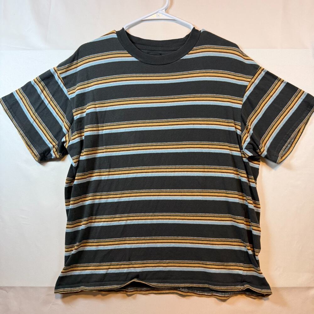 Cotton On Garments Loose Fit Striped Crewneck T Shirt Mens Size Medium